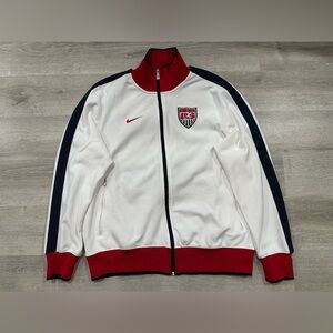 I206 Nike USA Football Team 2010 N98 Soccer Track Top Jacket Men's Size L Large